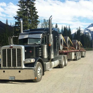 Specialized transport (moving steel, pipes, lumber)